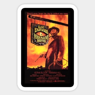 Classic Western Movie Poster - High Plains Drifter Sticker